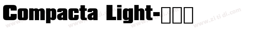 Compacta Light字体转换
